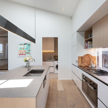 Showing the flow to the scullery and laundry off the kitchen