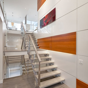 Stairs and Feature Wall