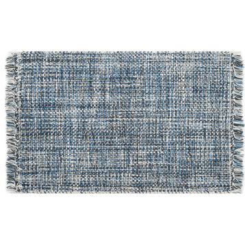 Morris Hand-Woven Indoor/Outdoor Rug, Blue, 2' X 3'