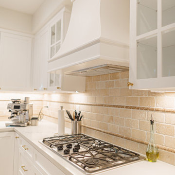 White Traditional Kitchen Remodel by NextGen Home Builders in Santa Clarita, CA