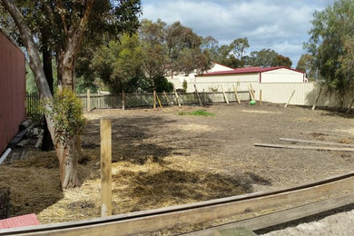 Small riding area and horse stabling yard