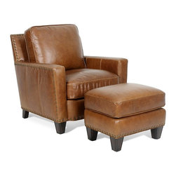 Leather Chairs and Ottomans - Products