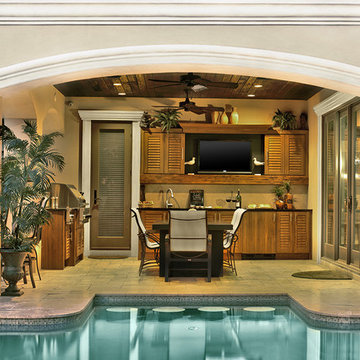 Poolside charm...