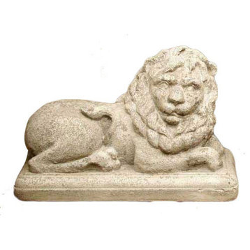 Hallie Lion Right 7.5" Garden Animal Statue