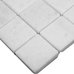 Statuary Crystal Marble Italian White Statuario 2x2 Mosaic Tile Polished - Home Accessories & Decor