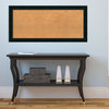 Framed Cork Board, Corvino Black Wood, 37x17