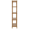 Shem 4 Tier Etagere/ Bookcase Brown