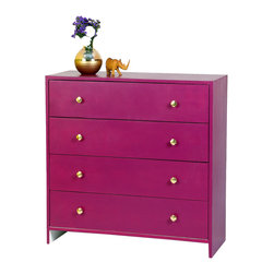Vintage Chest - Magenta - Accent Chests And Cabinets