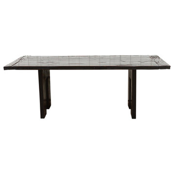 Distressed Black Reclaimed Ironwood Dining Table