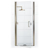 Paragon Semi-Frameless Hinge Shower Door, C-Pull, Brushed Nickel, 34"x69"