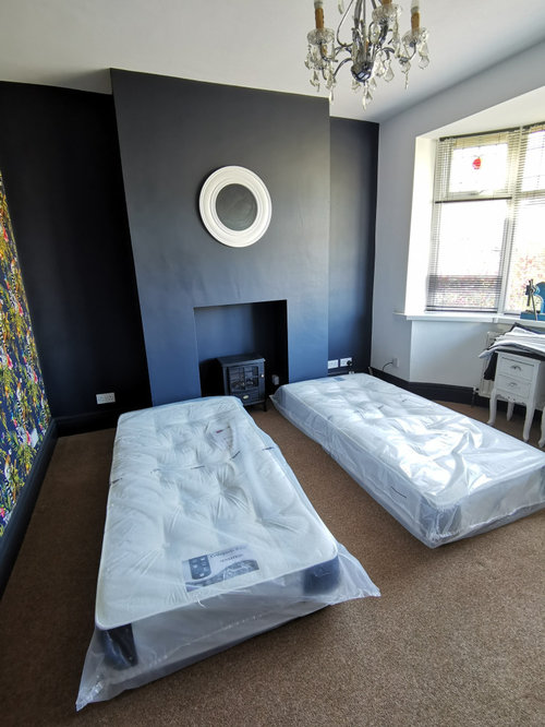 Twin beds against chimney breast help Houzz UK