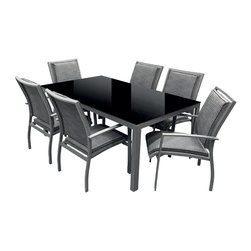 Sunscape Capri 7 Piece Aluminium Padded Setting - Outdoor Dining Sets