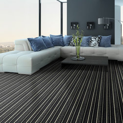 Contemporary living room with Shimmer carpet by JMish Mills - Products