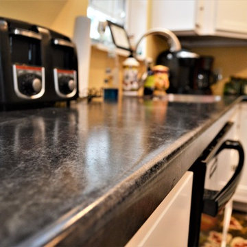 Knox, IN. BaileyTown USA, White Kitchen with Haas Lifestyle Island