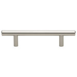 GlideRite Hardware - 3-3/4" Center Solid Steel 6" Bar Pull, Stainless Steel, Set of 20 - Give your bathroom or kitchen cabinets a contemporary look with this pack of solid steel handles with 3-3/4-inch screw spacing. These bar pulls add a modern touch to even the most traditional of cabinets and are a quick and inexpensive way to refresh a kitchen or bathroom. Standard #8-32 x 1-inch installation screws are included.