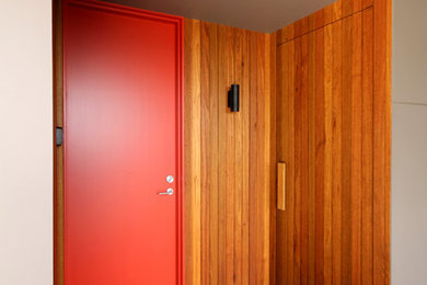 Photo of a modern entryway in Melbourne.