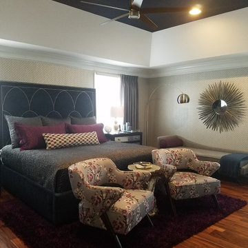 Grasscloth & Wallpaper: Master Bedroom