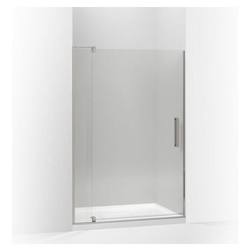 Kohler Revel Pivot Shower Door, 74"H X 39-1/8 - 44"W, Anodized Brushed Nickel