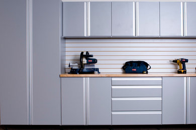 Inspiration for a garage remodel in Portland