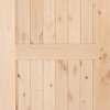 Artisan Hardware Knotty Alder 2 Panel Barn Door Unfinished, 36"x84"