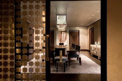Dining room - contemporary dining room idea in Dallas