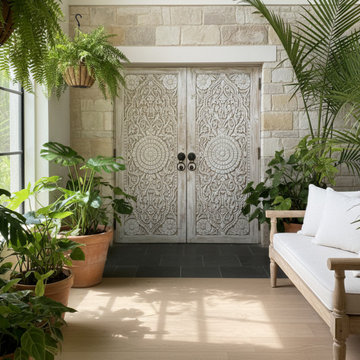 Layered Spaces: Mogul Interior Carved Wood Doors