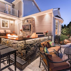 Transitional Cozy Oasis - Outdoor Kitchen Appliances