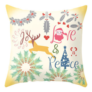 Joy of Christmas Reindeer Indoor Decorative Pillow - Laural Home