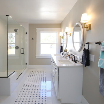 Bedroom converted to master bath