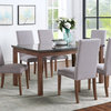 Upholstered Dining Chairs Set of 2, Gray