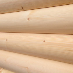 3x10 White Pine "D" Log Siding - Siding And Stone Veneer