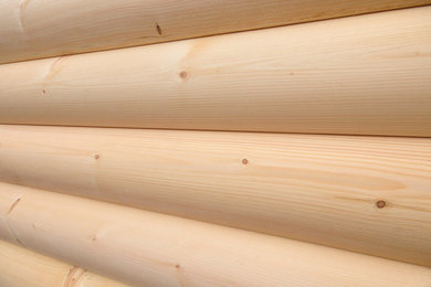 3x10 White Pine "D" Log Siding