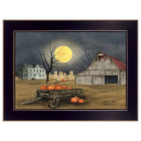 "Harvest Moon" by Billy Jacobs, Ready To Hang Framed Print, Black Frame