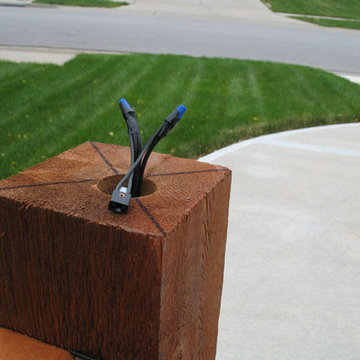 How to install Deck lighting using low voltage lighted post caps.