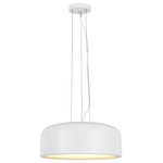 Aspen Creative Corporation - 61066-2 Adjustable LED 1-Light Hanging Mini Pendant Ceiling Light, White - Aspen Creative is dedicated to offering a wide assortment of attractive and well-priced portable lamps, kitchen pendants, vanity wall fixtures, outdoor lighting fixtures, lamp shades, and lamp accessories. We have in-house designers that follow current trends and develop cool new products to meet those trends. Product Detail