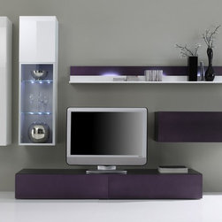 Modern Wall Unit TV Media Entertainment Center Jetset-307 - $3,050.00 - Products