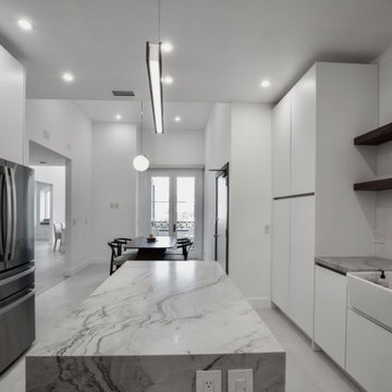Kitchen Island Toward the Breakfast Area