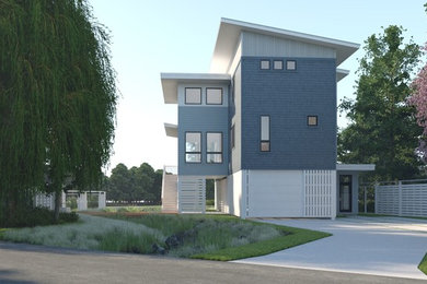 Contemporary exterior home idea in Wilmington