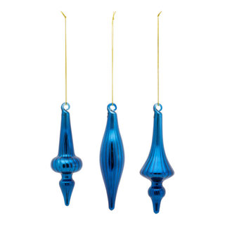 Swirl Glass Drop Ornament (Set of 12) main image 0