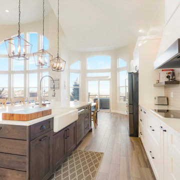 Vacquero Circle - Rustic Beech Transitional Kitchen