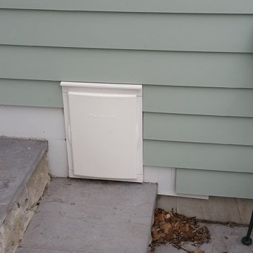 Small Dog Door and Ramp