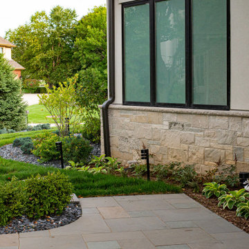 AFTER - Upper level bluestone patio