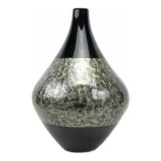 Zanzibar Ceramic Vase - Contemporary - Vases - by Murano Art