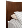 Alpine Furniture Flynn Mid Century Standard King Panel Bed in Walnut (Brown)