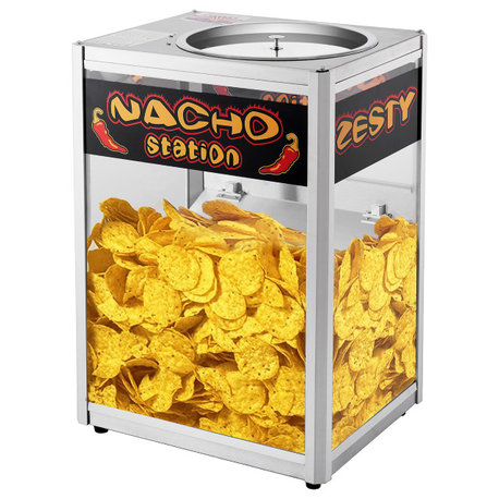 Nacho Machine Food Warmer Steel Countertop Display Case, Merchandiser