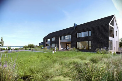 Inspiration for a contemporary exterior home remodel in New York