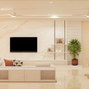 Transitional Living Room Design | Penthouse | Artis Interiorz | Bangalore