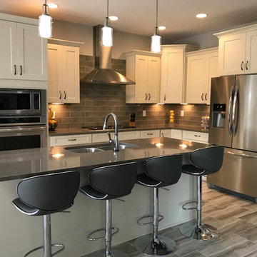 Waypoint and Contractors Choice Cabinetry- 650F Painted Silk Kitchen