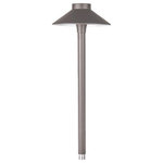 WAC Lighting - WAC Lighting Mini Tiki LED 12V Area Light 3000K, Bronze - The Tiki Path Light provides a wide sweep of light in a minimalist design that will blend into any landscape. Both the dome-shaped shade and stem are made out of a durable die-cast aluminum. Integrated LED's provide a powerful long lasting energy efficient performance.