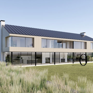 Contemporary Farmhouse, Hampshire - Garden Elevation